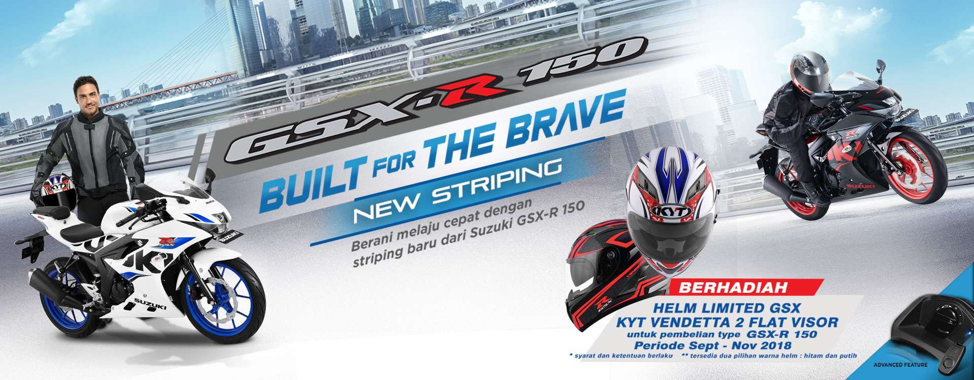 Riding Lebih Gaya dan Aman dengan GSX-R150 - Webike Indonesia Riding Lebih Gaya dan Aman dengan GSX-R150 - Webike Indonesia