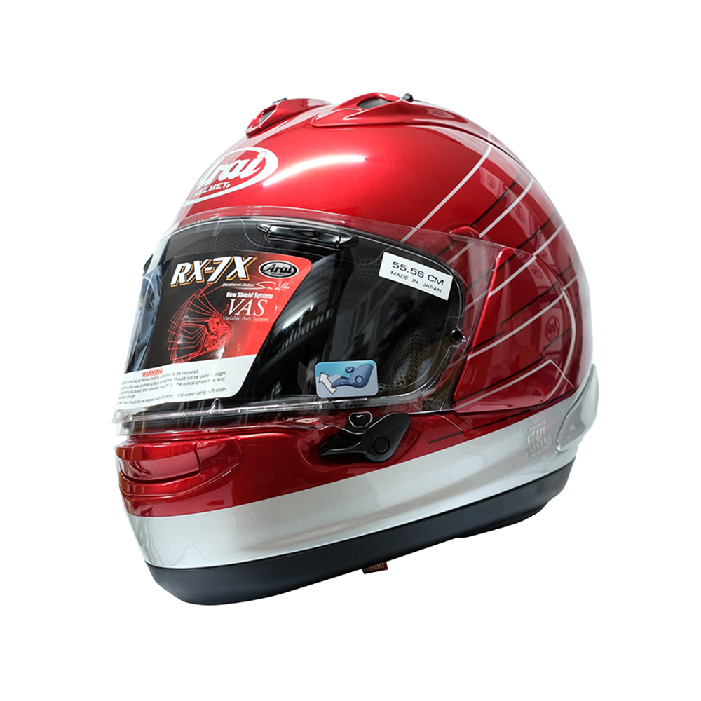 【Arai】RX-7X CB Red Silver Full Face Helmet