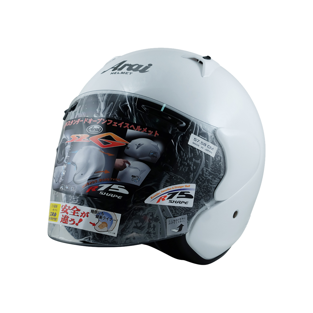 【Arai】SZ-G Glass White Open Face Helmet
