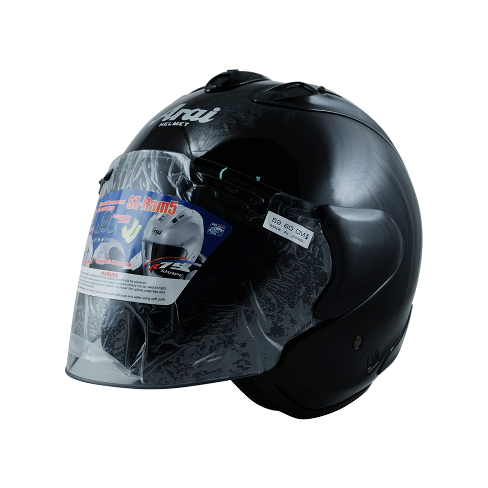 【Arai】SZ-RAM 5 Glass Black Open Face Helmet
