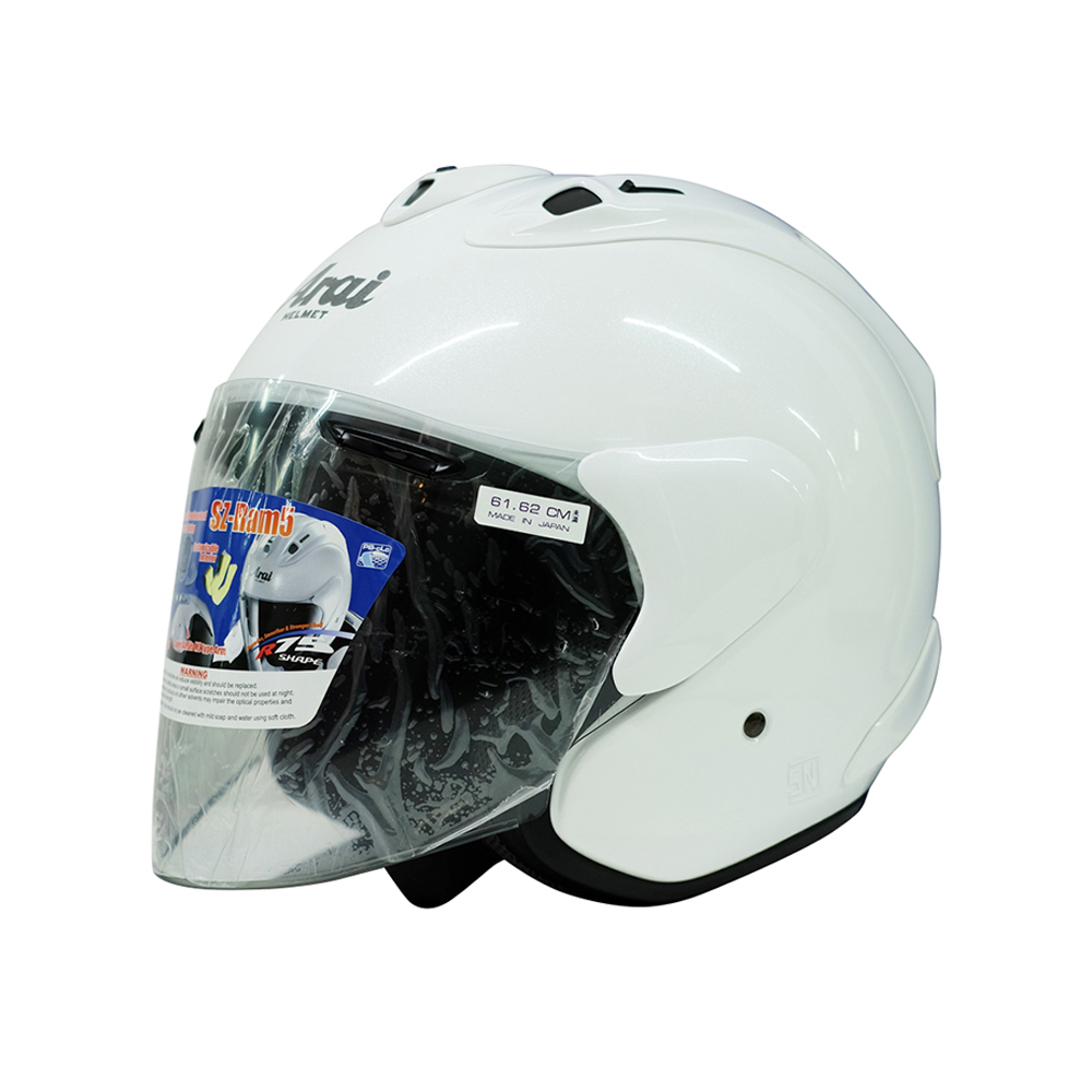 【Arai】SZ-RAM 5 Glass White Open Face Helmet