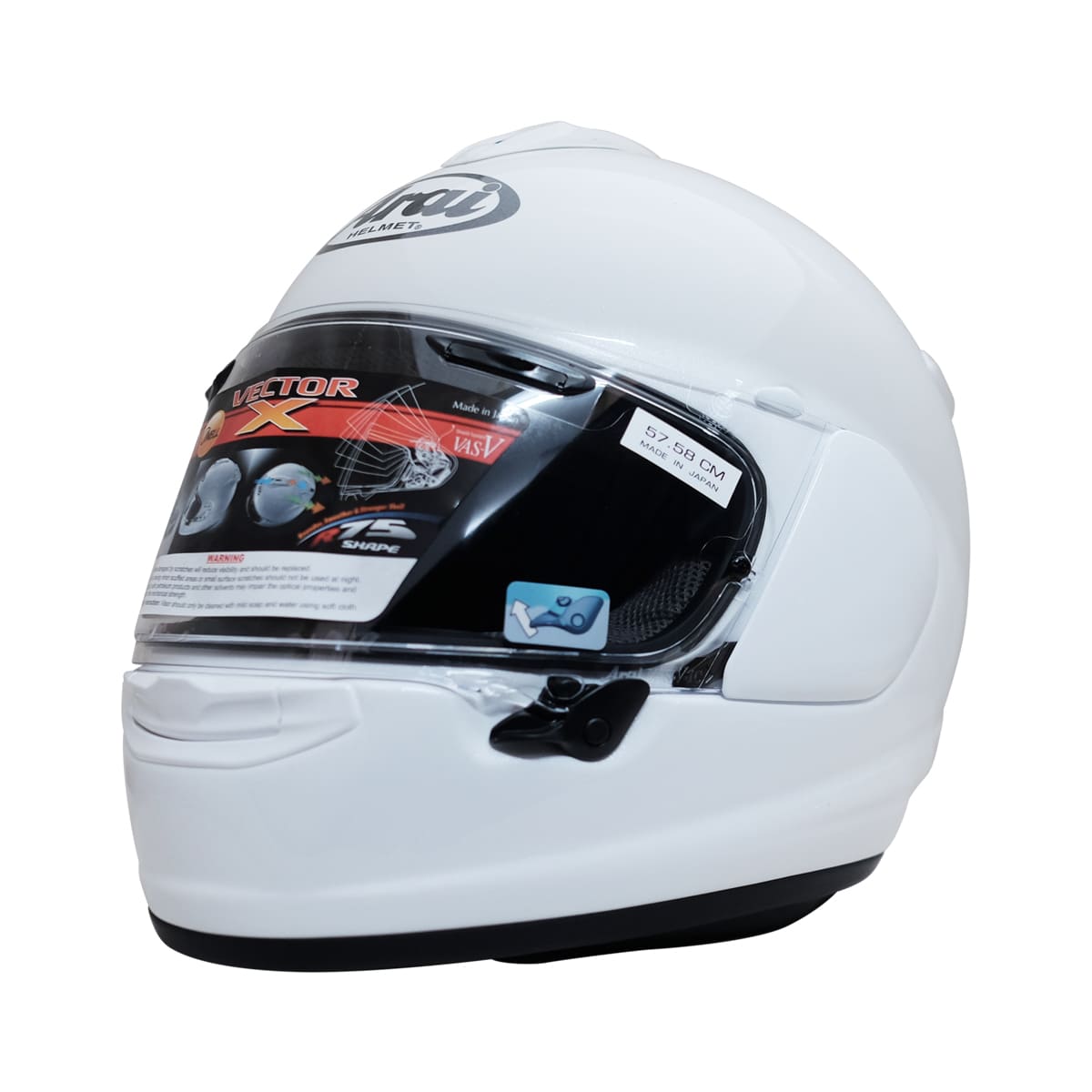 【Arai】VECTOR X Glass White Full Face Helmet