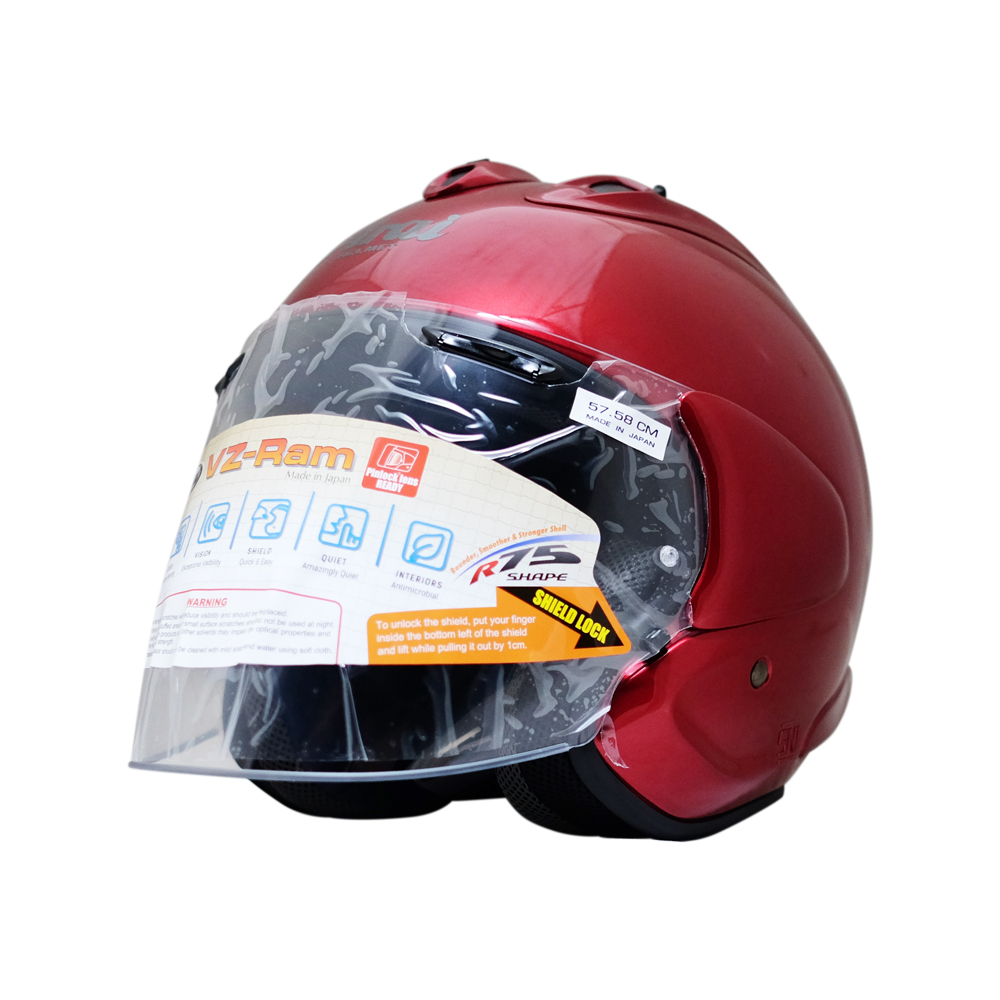 【Arai】VZ-RAM Calm Red Open Face Helmet