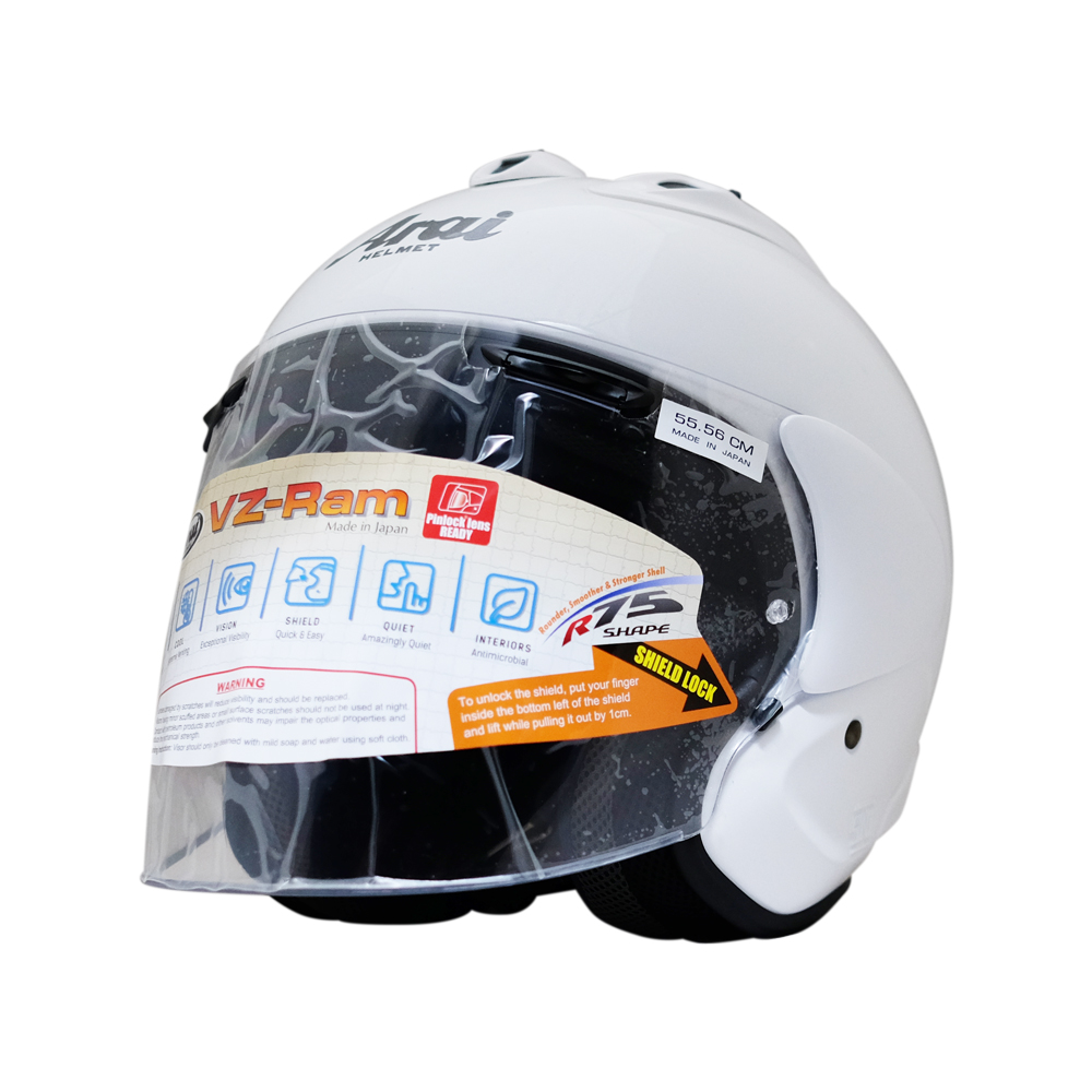 【Arai】VZ-RAM Glass White Open Face Helmet