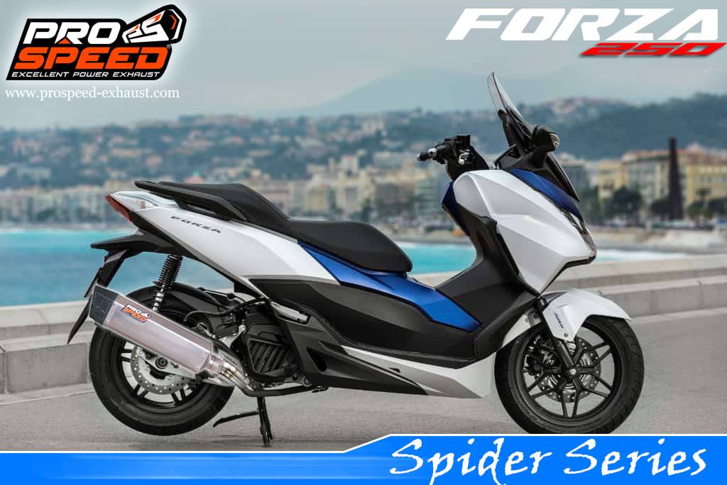 Knalpot Full System Spider 50 Series Forza250 - Webike Indonesia