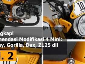 Terlengkap! Rekomendasi Modifikasi 4 mini: Monkey, Gorilla, Dax, Z125 dll - Webike Indonesia
